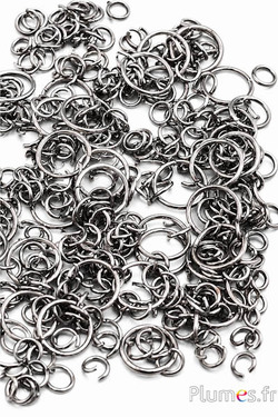 Verbindingsringen -  Ø 5-10 mm - zwartzilver